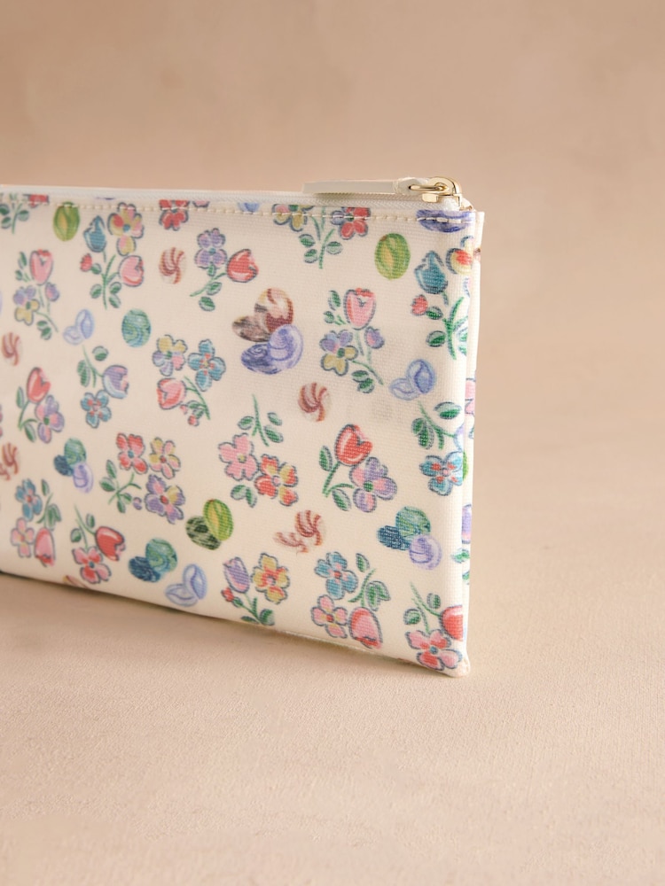 Cath Kidston Ecru Marble Zip-Up Purse - Image 3 of 3