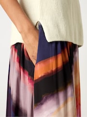 Ro&Zo Purple Chevron Stripe Print Skirt - Image 6 of 7
