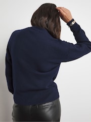 Joanna Hope Blue Embellished Knit Jumper - Image 2 of 3