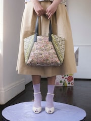 Cath Kidston Green Tiny Town Splice Tote Bag - Image 2 of 9