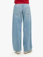 Superdry Green Cult Mid Rise Baggy Jeans - Image 2 of 4