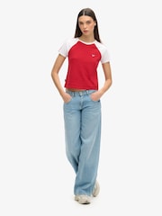 Superdry Green Cult Mid Rise Baggy Jeans - Image 3 of 4