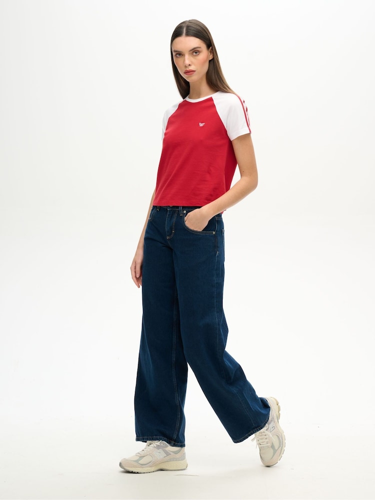 Modra temna - Superdry Cult Mid Rise vrečast (kroj) kavbojke - Slika 2 iz 5 Modra temna - Superdry Cult Mid Rise vrečast (kroj) kavbojke - Slika 2 iz 5
