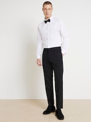 River Island White Dinner Shirt and Bow Tie Set - Image 1 of 6