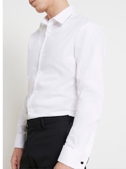 River Island White Dinner Shirt and Bow Tie Set - Image 2 of 6