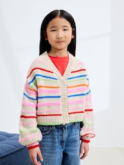 Rainbow Stripe Boxy Cardigan (3-16yrs) - Image 1 of 8