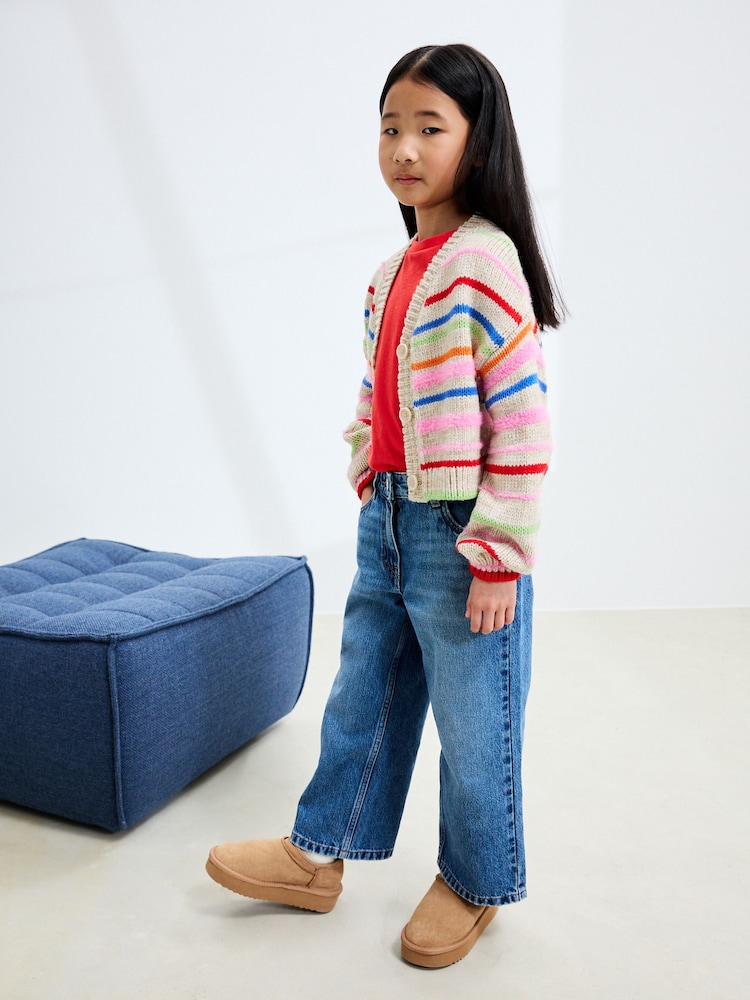 Rainbow Stripe Boxy Cardigan (3-16yrs) - Image 2 of 8