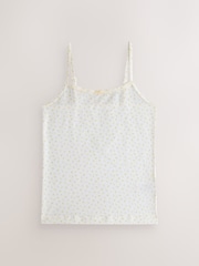 Ecru Floral Strappy Printed Cami Vests 3 Pack (1.5-16yrs) - Image 3 of 7