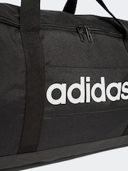 adidas Black Large Linear Duffel Bag - Image 4 of 5