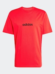adidas Single Essentials Linear 100% Cotton Jersey T-Shirt - Imagen 6 de 6