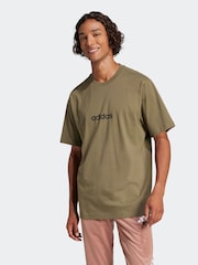 adidas Essentials Linear Single Jersey T-Shirt - Imagen 1 de 6