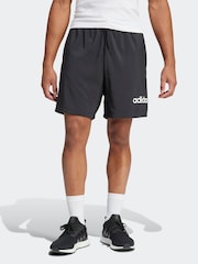 adidas Black Essentials Linear Logo Shorts - Image 1 of 6