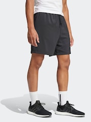 adidas Black Essentials Linear Logo Shorts - Image 3 of 6