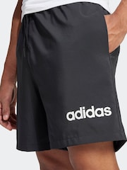 adidas Black Essentials Linear Logo Shorts - Image 4 of 6