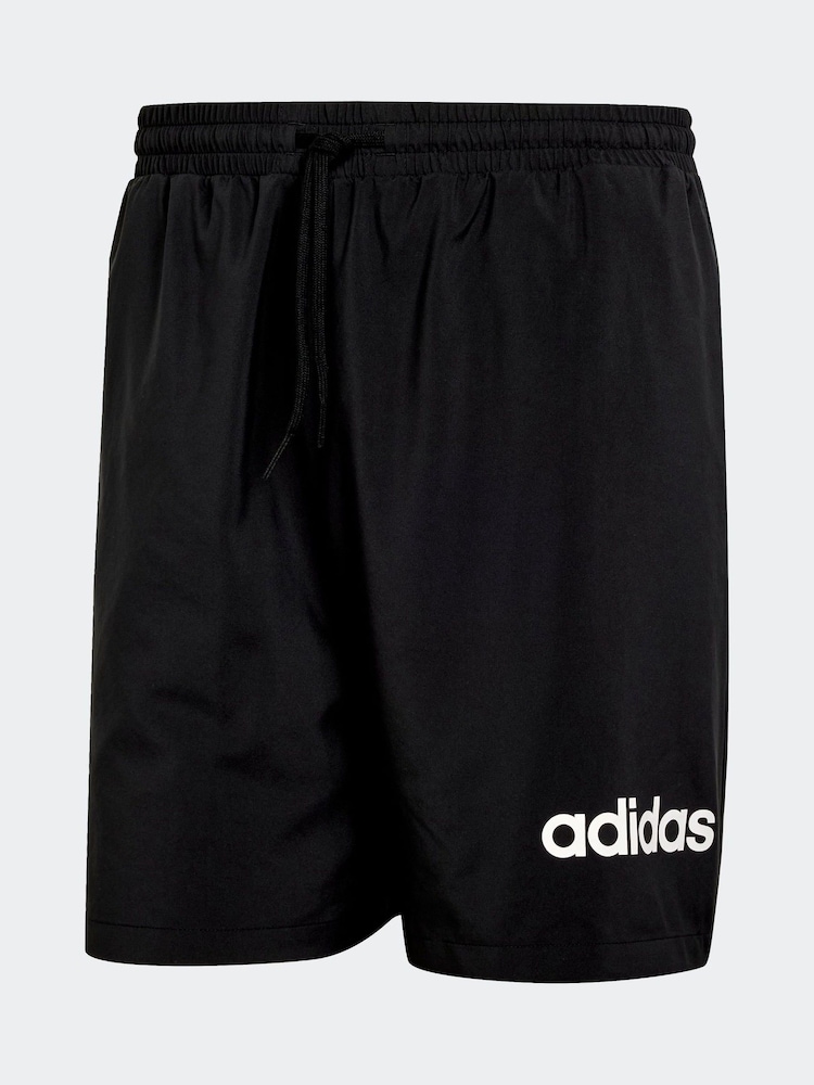 adidas Black Essentials Linear Logo Shorts - Image 6 of 6