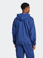 adidas Blue Essentials 3-Stripes Windbreaker - Image 2 of 6