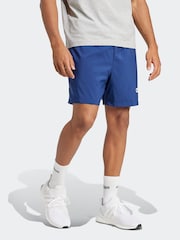 adidas Blue Essentials Linear Logo Shorts - Image 3 of 6