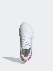 adidas White Pureboost 5 Trail Shoes - Image 7 of 9