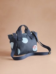 Cath Kidston Blue Denim Spot Mini Tote Bag - Image 4 of 6