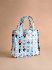 Cath Kidston Blue London Dogs Small Coated Book Bag - Image 1 of 3