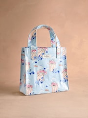 Cath Kidston Blue Flower Market Print Small Coated Book Bag - Image 1 of 3