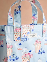 Cath Kidston Blue Flower Market Print Small Coated Book Bag - Image 3 of 3
