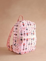 Cath Kidston Pink London Dogs Print Foldaway Backpack - Image 1 of 4