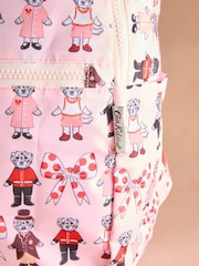 Cath Kidston Pink London Dogs Print Foldaway Backpack - Image 4 of 4