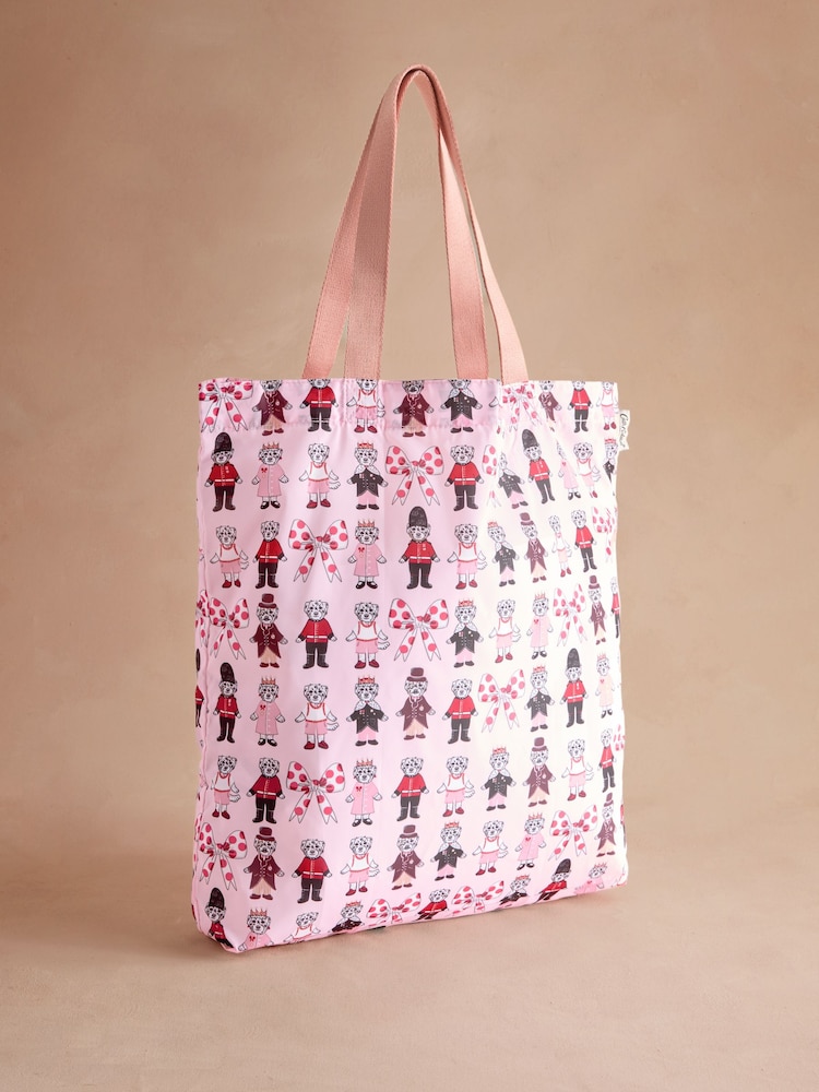 Cath Kidston Pink London Dogs Foldaway Tote Bag - Image 1 of 9