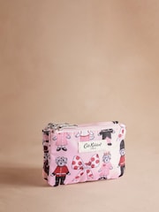 Cath Kidston Pink Lodnon Dogs Double Zip Purse - Image 1 of 3