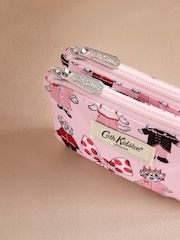Cath Kidston Pink Lodnon Dogs Double Zip Purse - Image 2 of 3