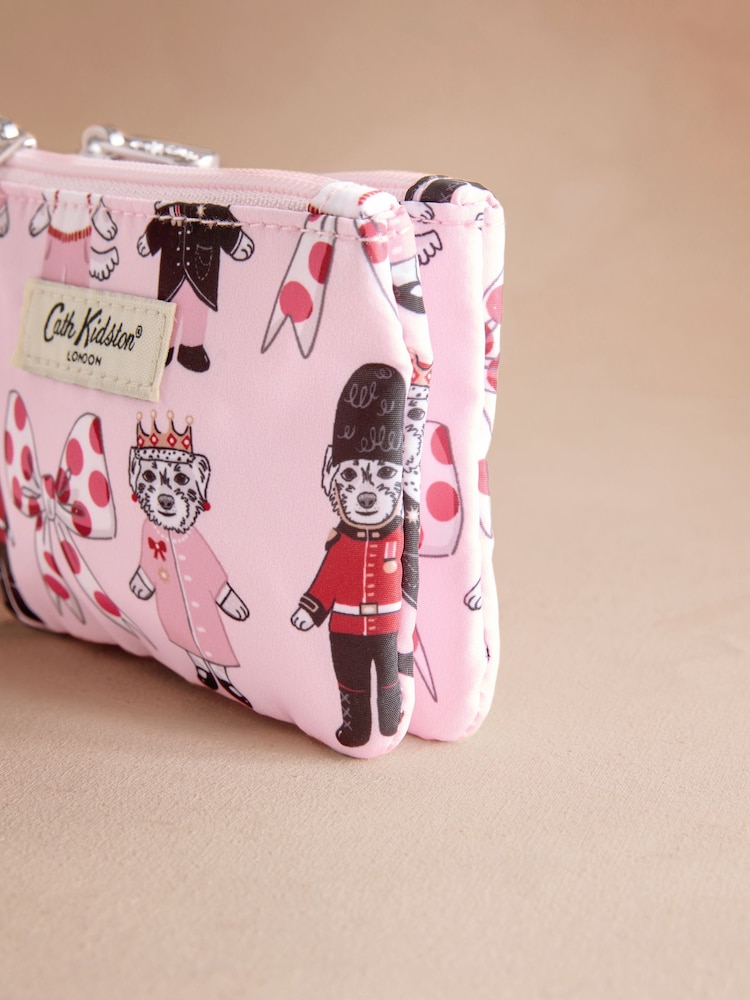 Cath Kidston Pink Lodnon Dogs Double Zip Purse - Image 3 of 3