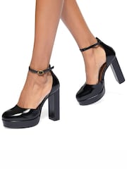 Kurt Geiger London Shoreditch Platform Court Black Shoes - Image 1 of 5