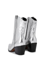 Carvela Silver Chrome Maven Boots - Image 4 of 5