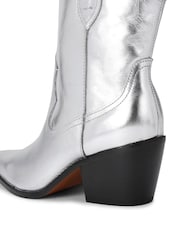 Carvela Silver Chrome Maven Boots - Image 5 of 5