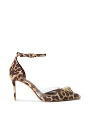 Kurt Geiger London Belgravia Vinyl High Brown Shoes - Image 2 of 5