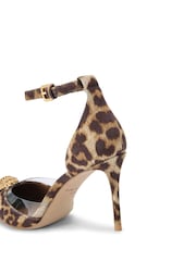 Kurt Geiger London Belgravia Vinyl High Brown Shoes - Image 3 of 5