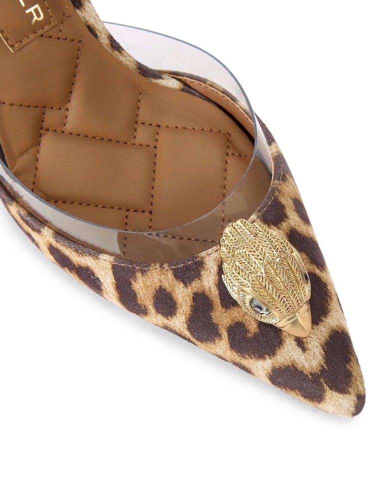 Kurt Geiger London Belgravia Vinyl High Brown Shoes - Image 5 of 5