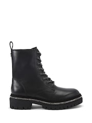 Carvela Dazzle Lace-Up Black Boots - Image 2 of 5