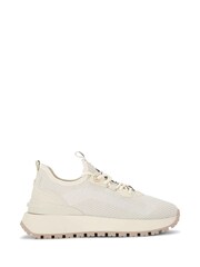 KG Kurt Geiger Cream Louisa Knit2 Trainers - Image 2 of 5