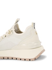 KG Kurt Geiger Cream Louisa Knit2 Trainers - Image 5 of 5