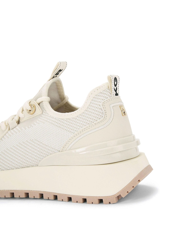 KG Kurt Geiger Cream Louisa Knit2 Trainers - Image 5 of 5