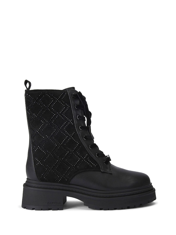 Carvela Show Stomper Black Boots - Image 1 of 4