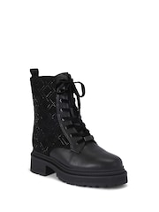 Carvela Show Stomper Black Boots - Image 2 of 4