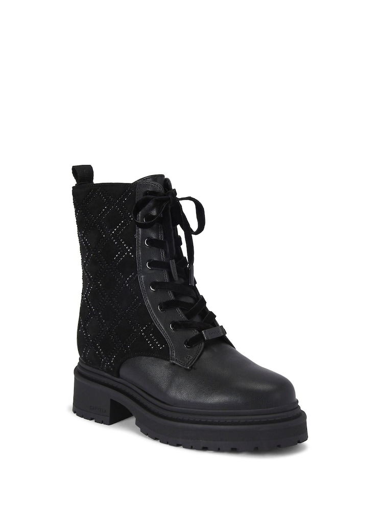 Carvela Show Stomper Black Boots - Image 2 of 4