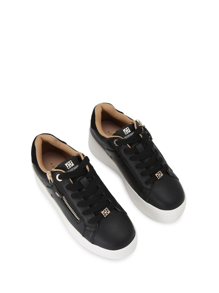Negro - KG Kurt Geiger Lottie Lace-Up Trainers - Imagen 2 de 5