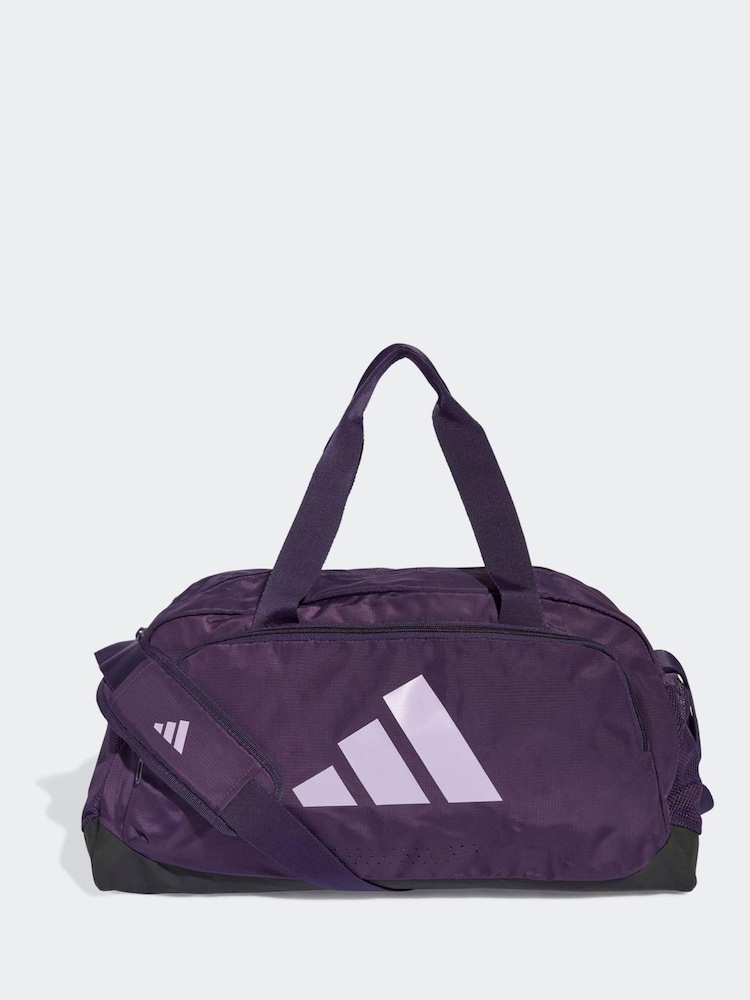 adidas Purple 3 Bar Gym Duffel Bag - Image 1 of 6