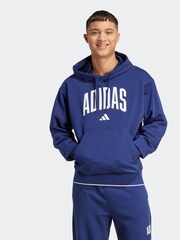 adidas Blue Collegiate Hoodie - Image 1 of 7