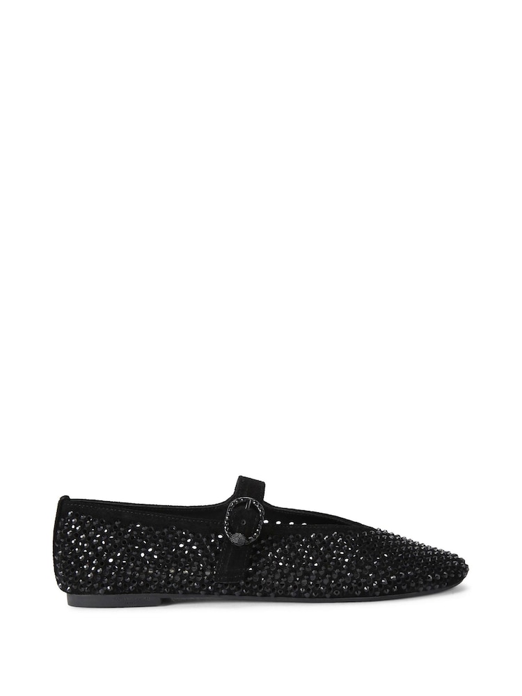 Kurt Geiger London Mayfair Ballet Flat Black Pumps - Image 2 of 5