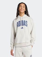 adidas Grey Collegiate Hoodie - Image 1 of 7